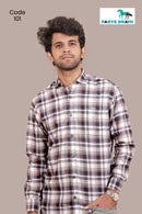 Oxford cotton - Dark blue & white checks