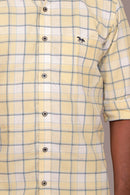 Oxford cotton - Yellow & white checks