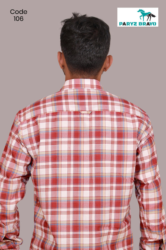 Oxford cotton Red & white checks